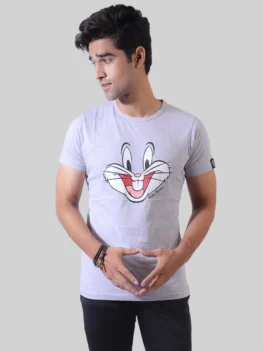 Bugsy Unisex Grey-Graphic Tee