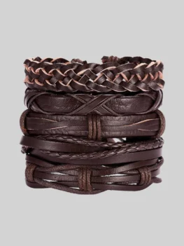 Multilayer Leather Punk Wrap Bracelets - RMS001