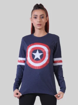 Super Hero Shield Graphic Surtout-Tee