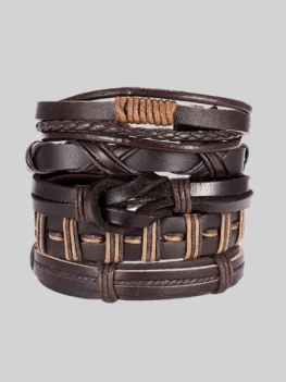 Multilayer Leather Punk Wrap Bracelets - RMS002