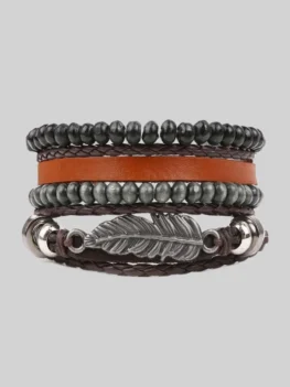 Multilayer Leather Punk Wrap Bracelets - RMS003